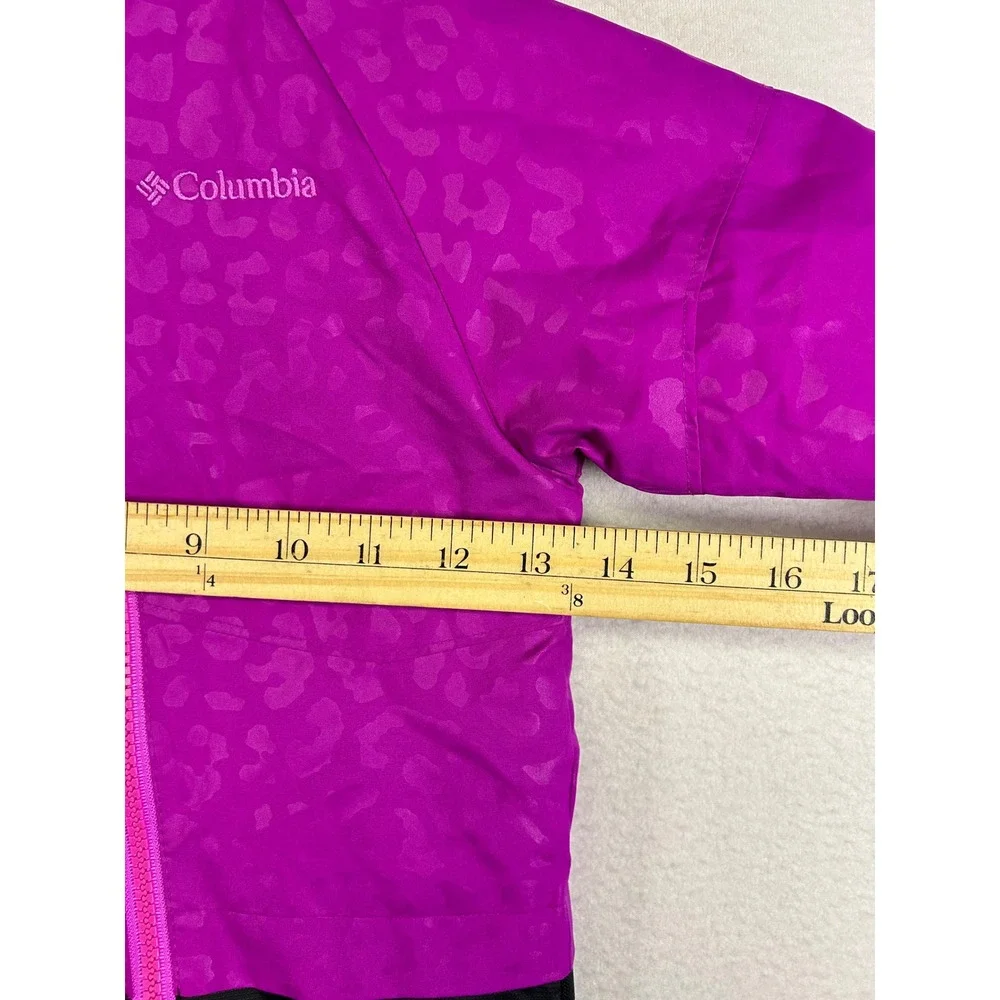 Winter Columbia Kids 6-12 Months‎ Purple Leopard Print Hooded Bunting Snow Suit